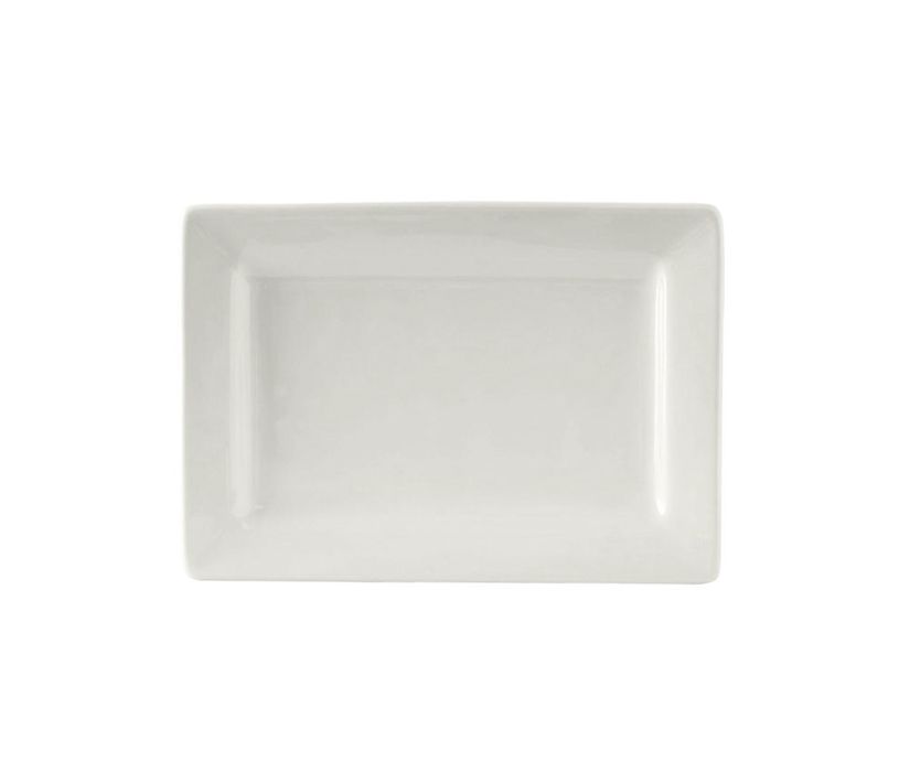 Tuxton China 7-1/4" x 5" White Rectangle Tray