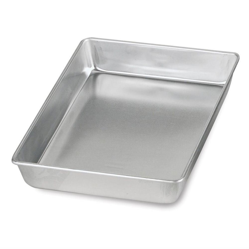 Wear-Ever&reg; 12-3/4" x 9" Aluminum Biscuit / Cake Pan