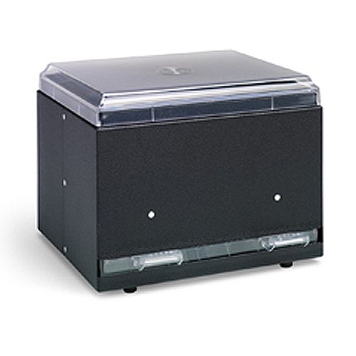 Vollrath&reg; Straw Boss&reg; Black Single Sided Bulk Straw Dispenser