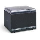 Vollrath&reg; Straw Boss&reg; Black Single Sided Bulk Straw Dispenser