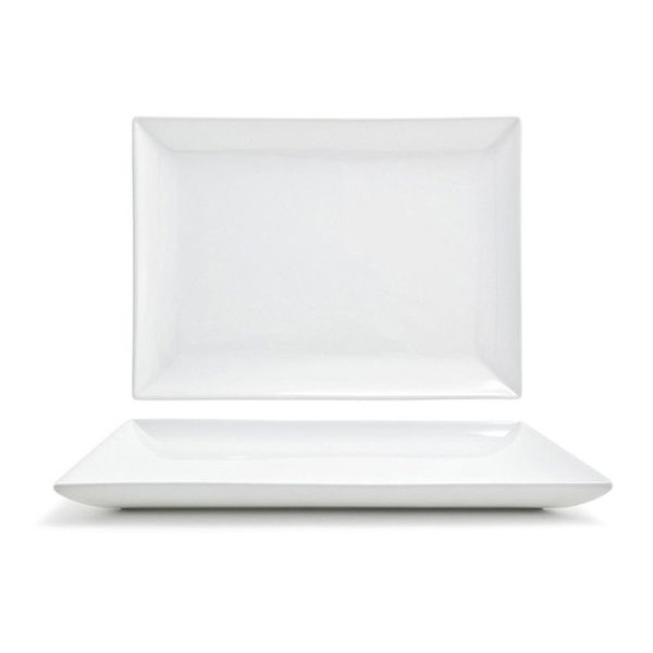 Front Of The House&reg; Mod&reg; White Porcelain 11.5 In. Ideal Plate