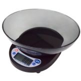 Globe 5 Lb. Digital Portion Control Scale with Ingredient Bowl