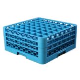 Carlisle OptiClean 49 Compartment Blue Glass Rack With 3 Extenders