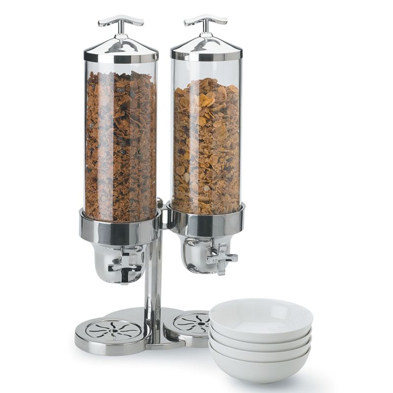 Vollrath&reg; Somerville&trade; 4 Qt. S/S Double Cereal Dispenser