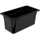 Carlisle Black Deep 6" 1/3 Size Pan