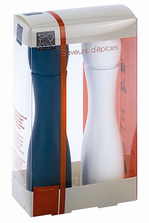 Peugeot Black Matte Tahiti 8" H Pepper Mill Set