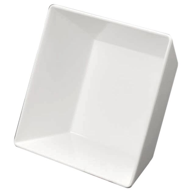 American Metalcraft White Porcelain 47 Oz Square Bowl