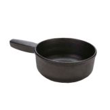 American Metalcraft Black Cast Iron Mini Fondue Pot