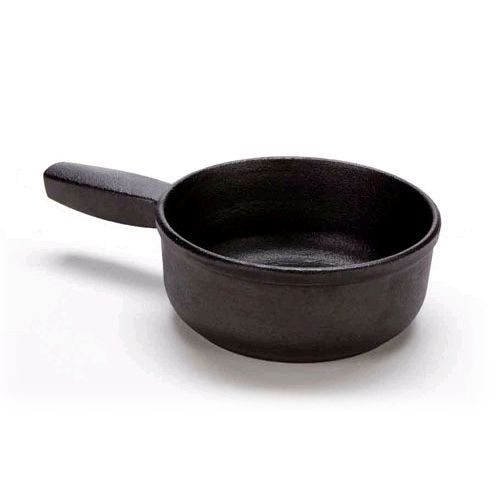 American Metalcraft Black Cast Iron Mini Fondue Pot