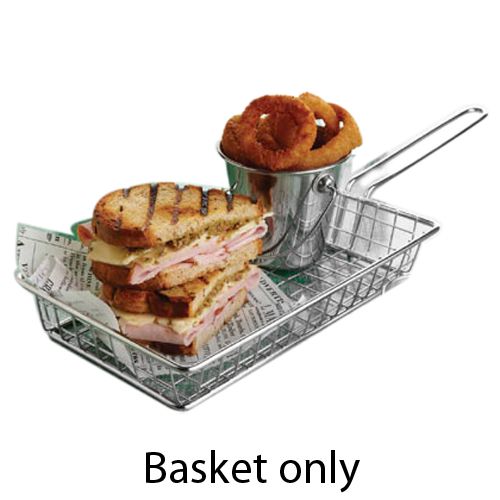 American Metalcraft S/S Rectangular Grid Mini Fry Basket