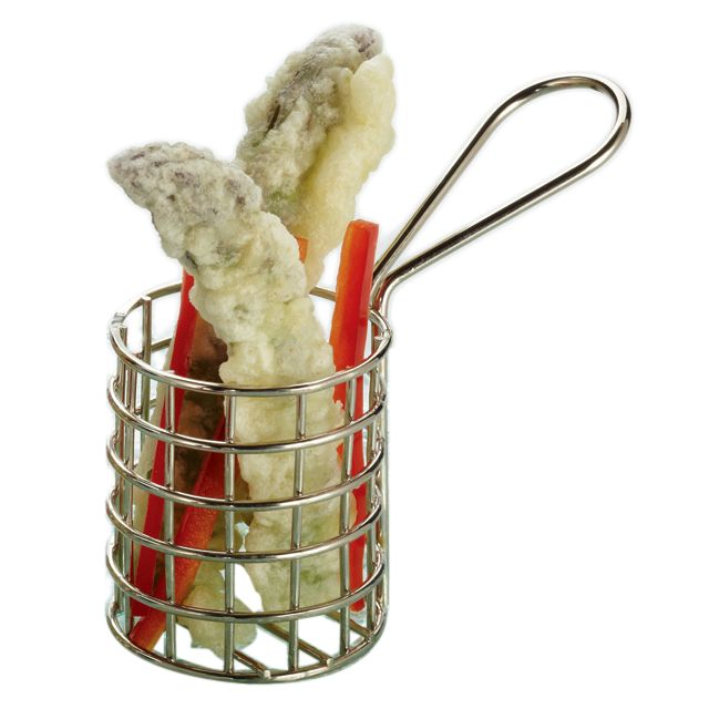 American Metalcraft S/S 2" Tall Round Mini Fry Basket
