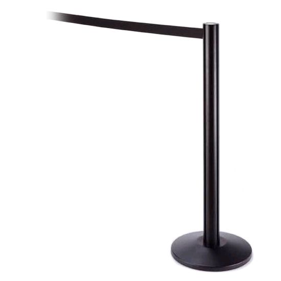 American Metalcraft Black Retractable Barrier System