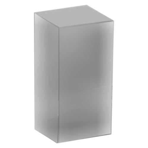 American Metalcraft Brushed S/S 4" Square Riser