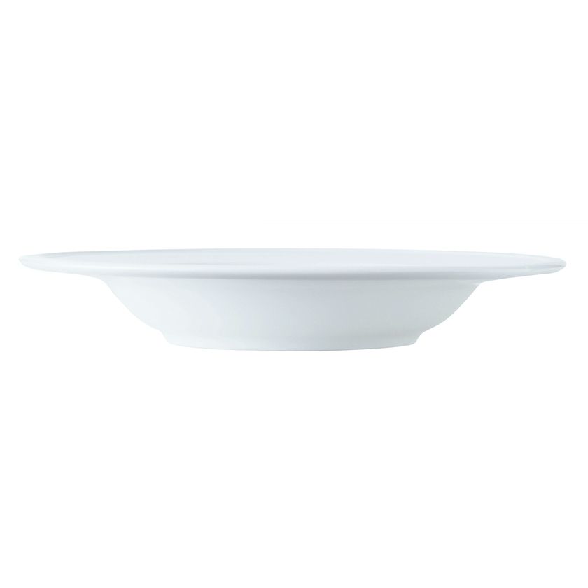 World Tableware Empire Porcelain Bright White 11.5 Oz. Rim Soup Bowl