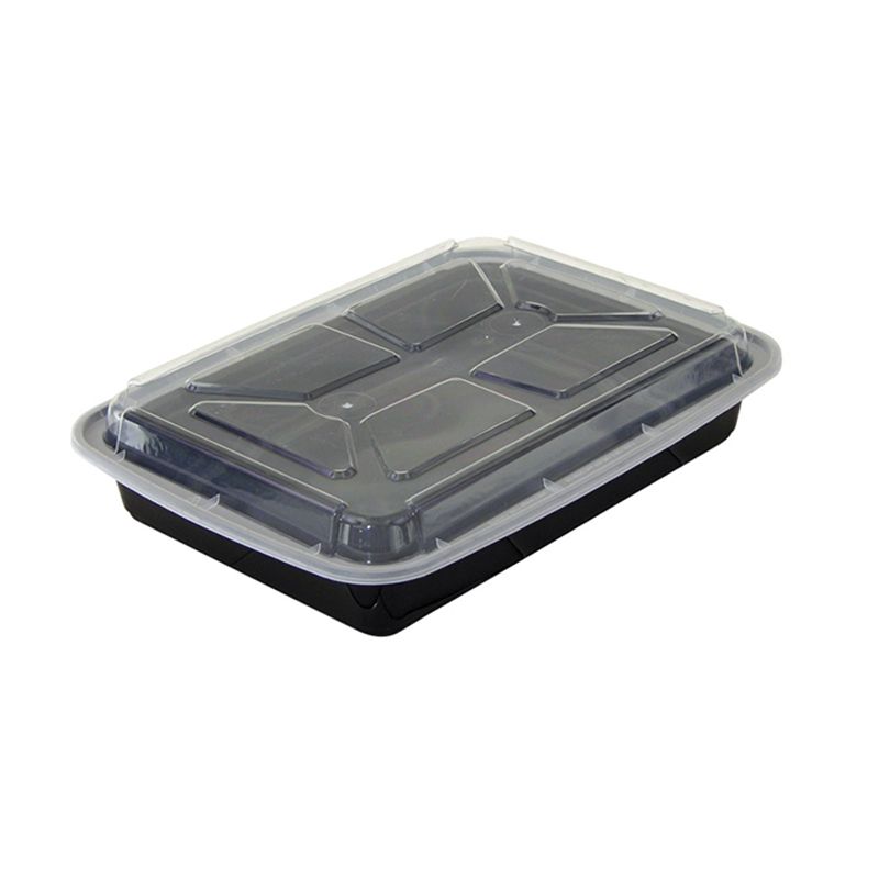 Newspring&reg; VERSAtainer&reg; 58 Oz. Black Rectangular Container