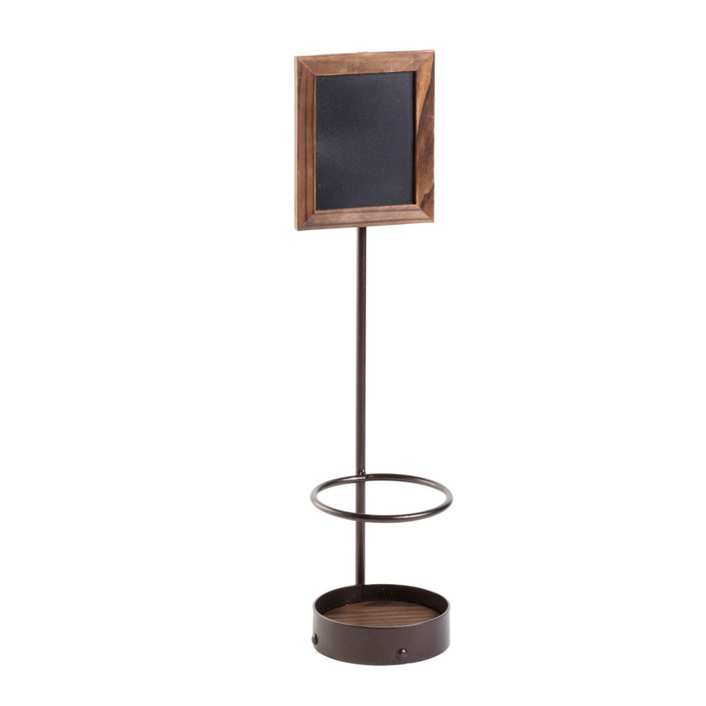 American Metalcraft Single Bottle Display w/ Securit&trade; Chalkboard
