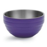 Vollrath&reg; 10.1 Qt. Passion Purple Double Wall Round Bowl