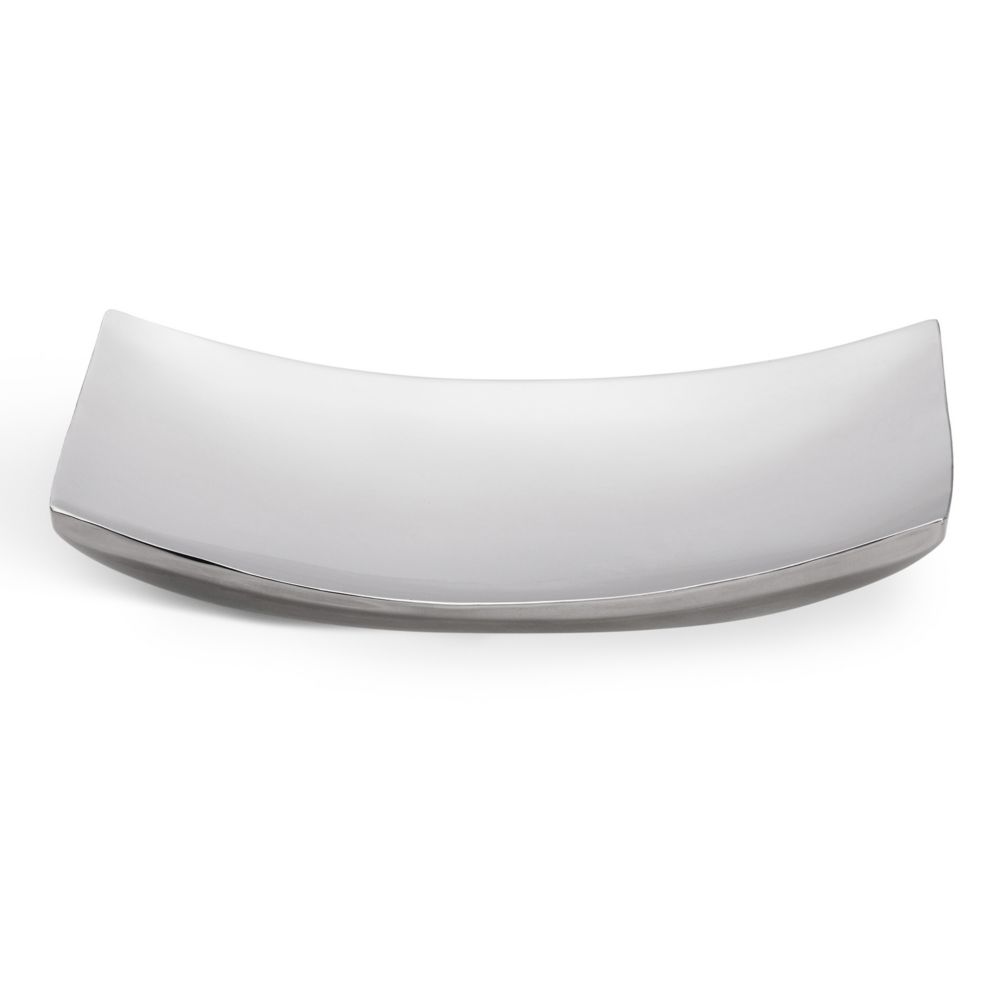 Vollrath&reg; 12" x 7" S/S Double Wall Curved Platter