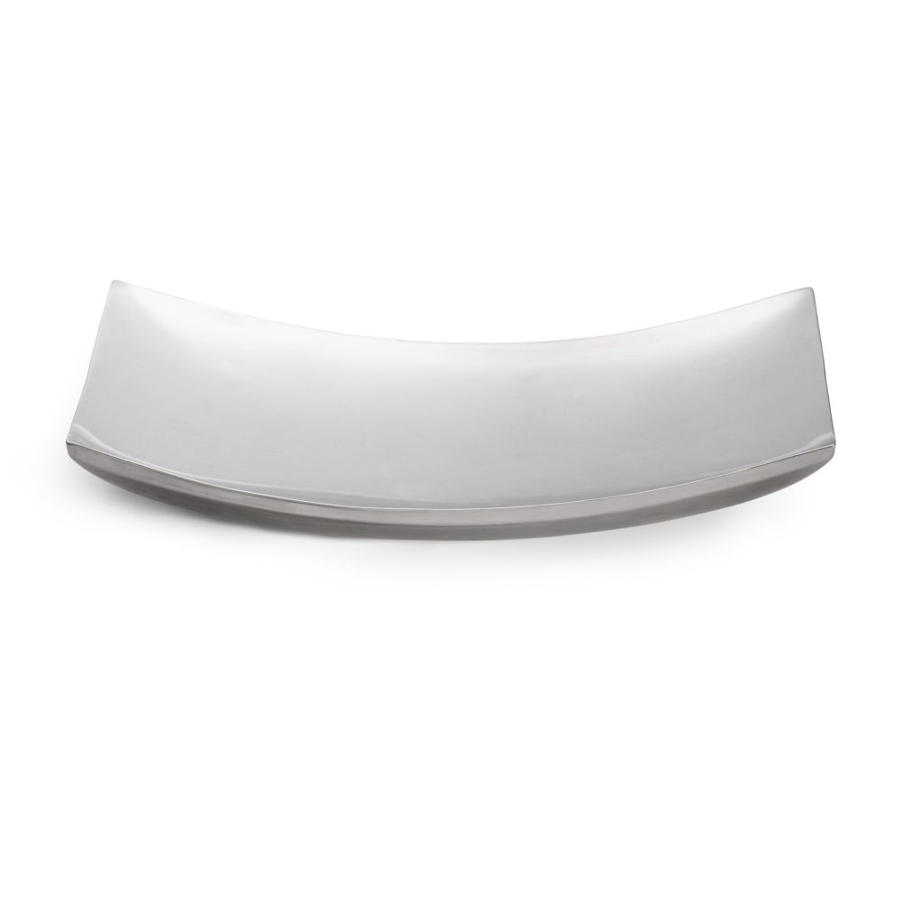 Vollrath&reg; 15" x 8-1/4" S/S Double Wall Curved Platter