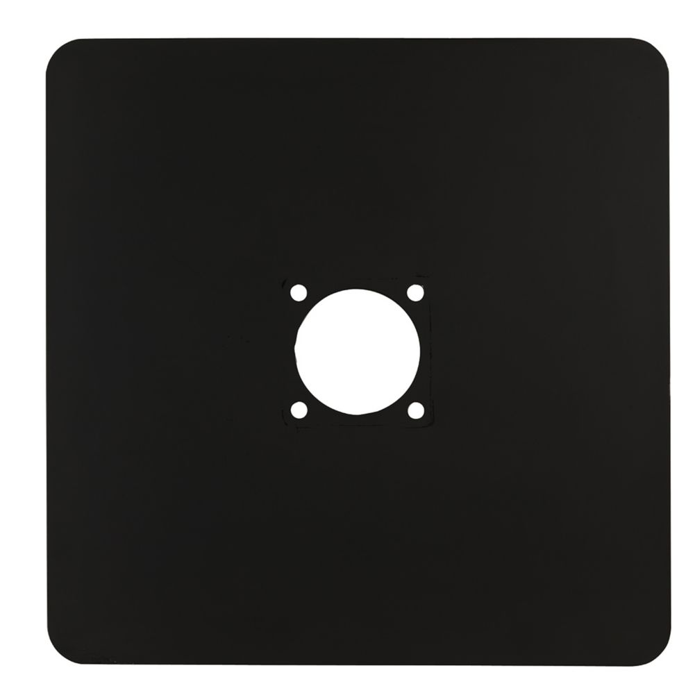 World Tableware Black 16" x 16" Banquet Tree Base Only