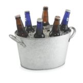 Tablecraft Products Swazie Galvanized Steel Oval Beverage Tub