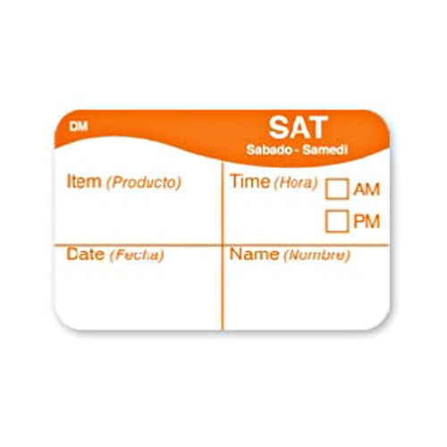 DayMark&reg; DissolveMark&trade; Cross Hair Saturday Day Label