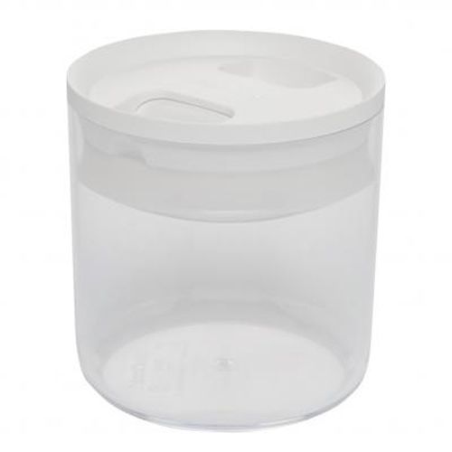 ClickClack Clear .6 Liter Canister with White Lid