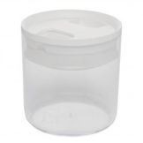 ClickClack Clear .6 Liter Canister with White Lid