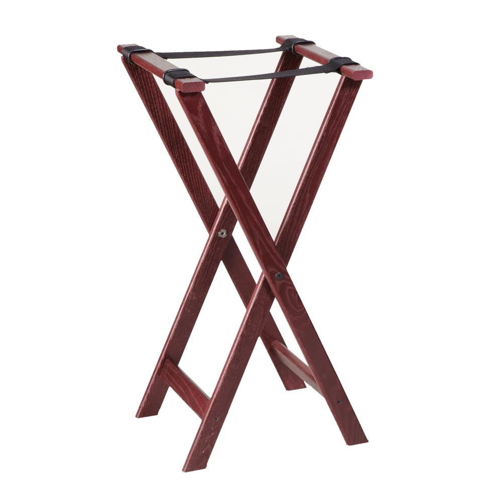 American Metalcraft Mahogany 38" Tray Stand