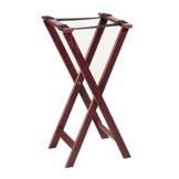 American Metalcraft Mahogany 38" Tray Stand