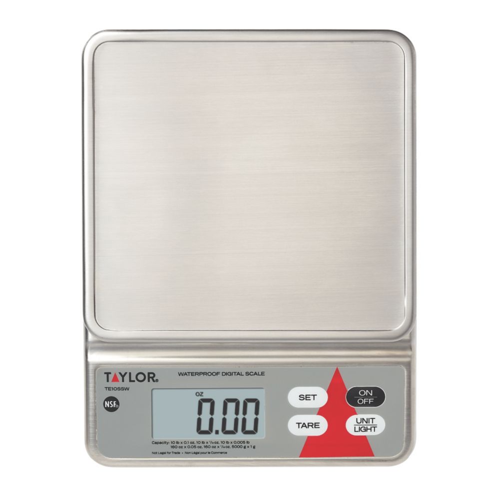 Taylor&reg; Waterproof Stainless Steel Digital Portion Control Scale