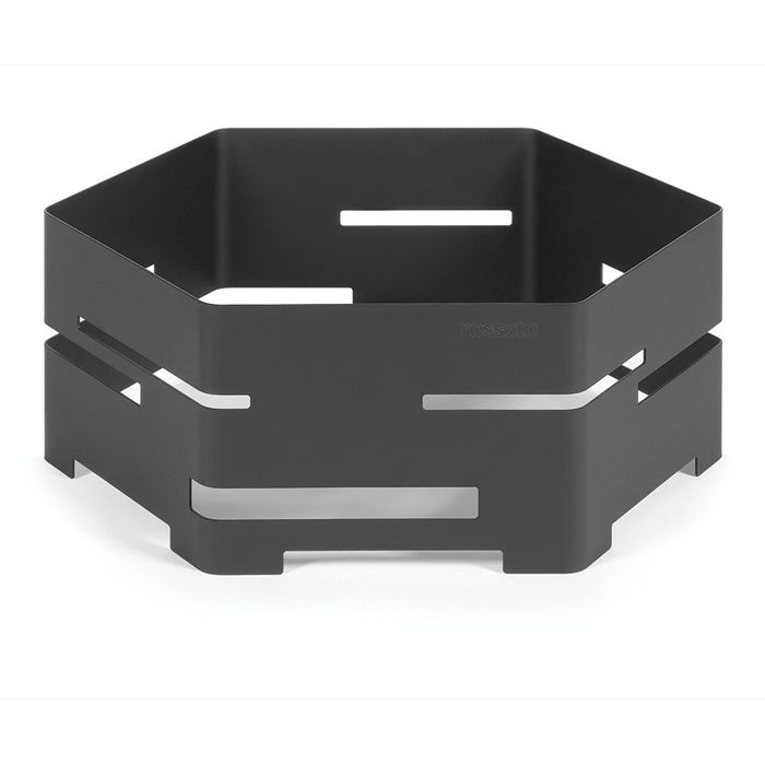 Rosseto Black Matte 14" x 5" Small Hexagon Riser