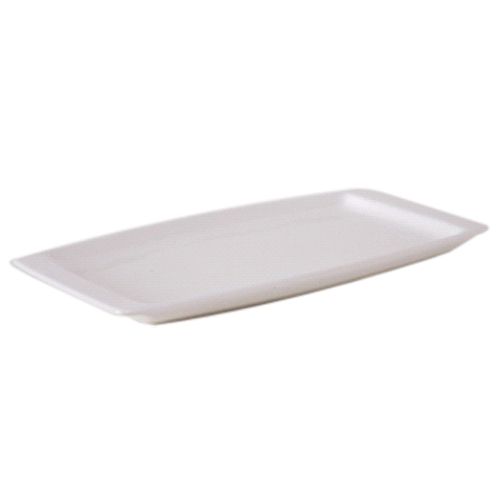 Tuxton China Eggshell 13-3/4" x 7-1/2" Rectangle Platter