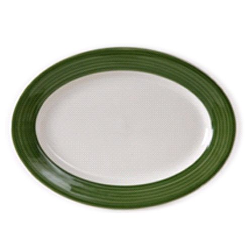 Tuxton China Eggshell 14-1/8" x 10-1/4" Oval Platter