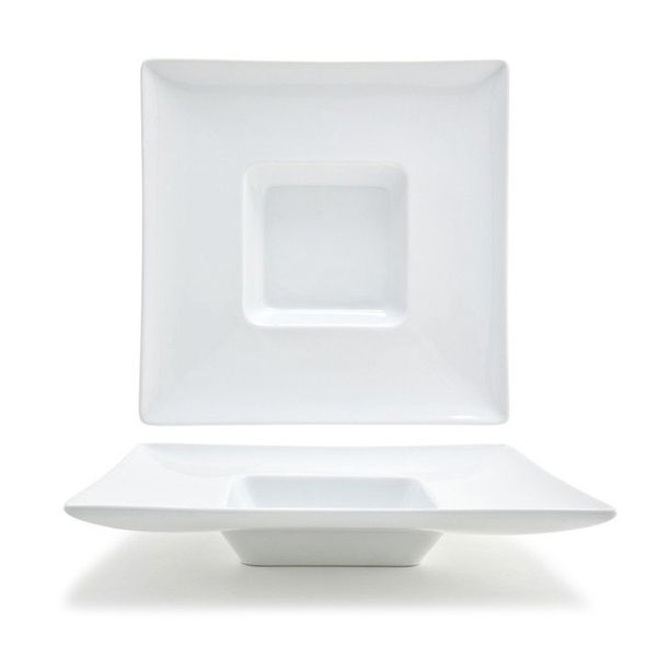 Front Of The House&reg; Mod&reg; White Porcelain Square 8 Oz Bowl