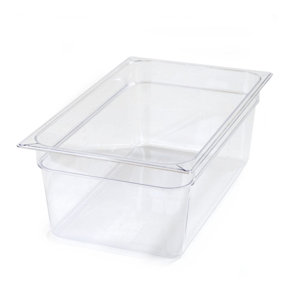 Carlisle&reg; Top Notch&reg; Clear Full Size 8" Deep Food Pan