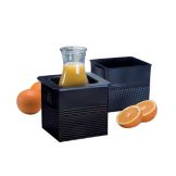 American Metalcraft Black Hammered Finish S/S Sixth Size Beverage Tub