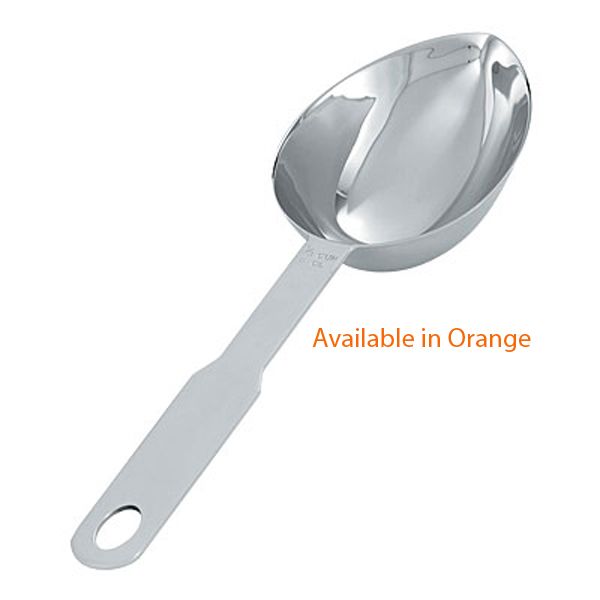 Vollrath&reg; 1 Cup Orange Oval Heavy Duty Measuring Scoop