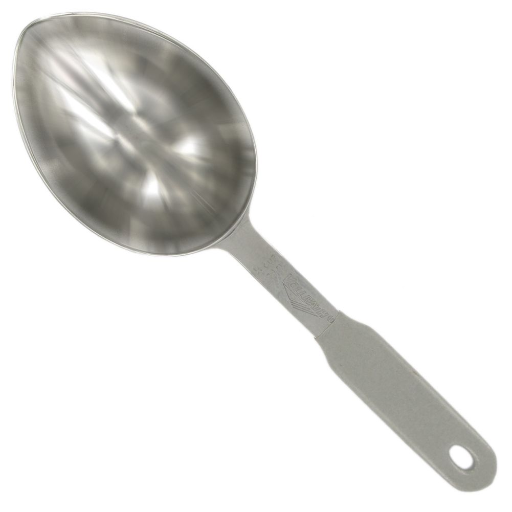Vollrath&reg; 1/2 Cup Gray Oval Heavy Duty Measuring Scoop