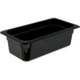 Carlisle Black 4" Deep 1/3 Size Food Pan