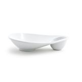 Front Of The House&reg; Ellipse&trade; Small White Sampler Plate