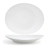 Front Of The House&reg; Ellipse&trade; 15" White Platter