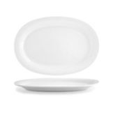 Front Of The House Undecorated Spiral Oval 14" Plate