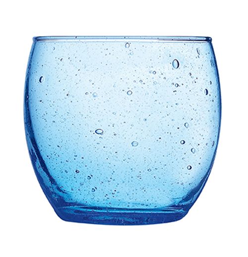 Cardinal Arcoroc Bola 11-1/2 Oz. Blue Old Fashioned Glass