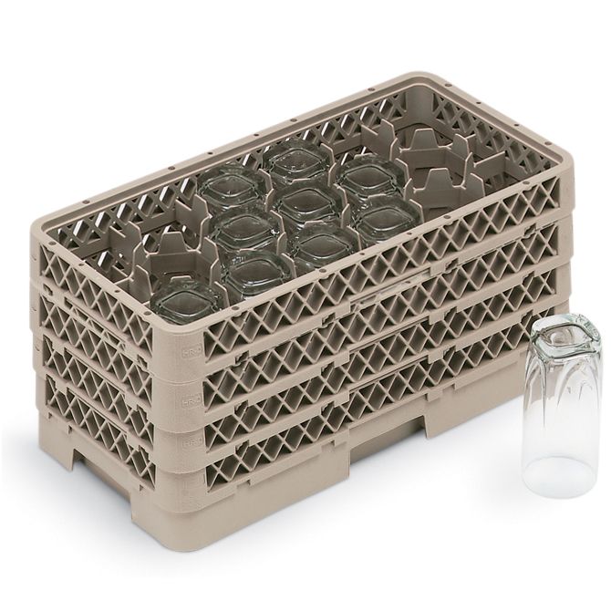 Vollrath Beige 17 Compartment Half Rack