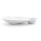 Front Of The House&reg; Ellipse&trade; Large White Sampler Plate