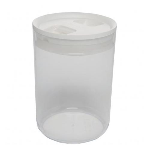 ClickClack Clear 2.4 Qt. Canister Container with White Lid