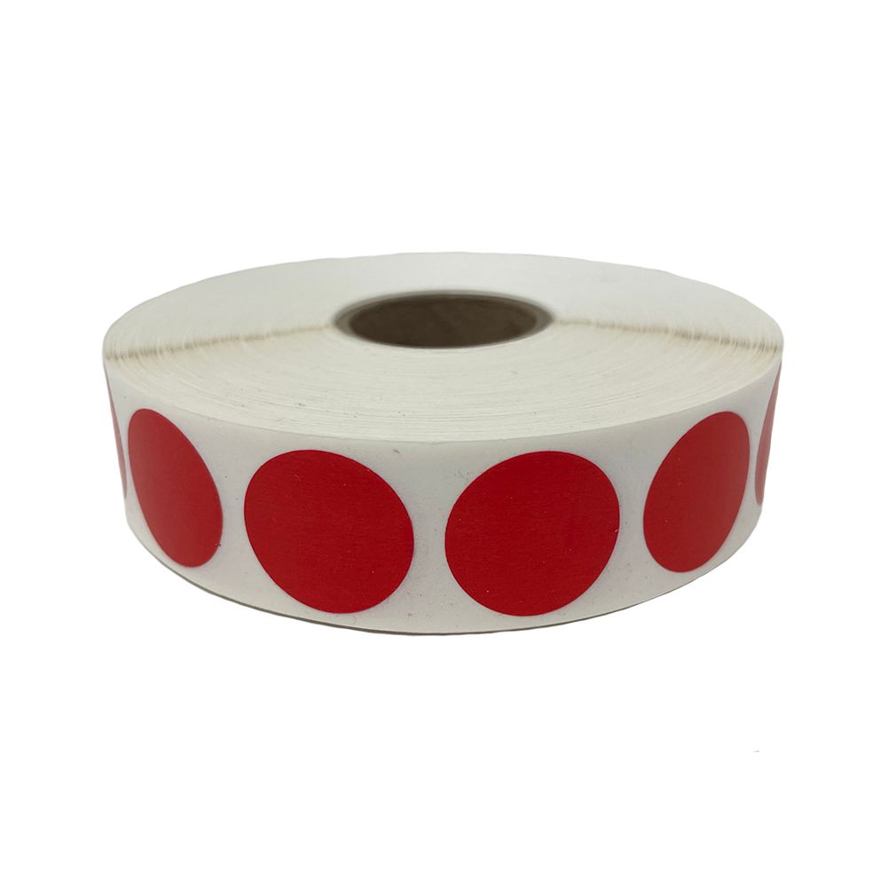 Day Mark Red Solid 2000 Per Roll 75" Day Dot
