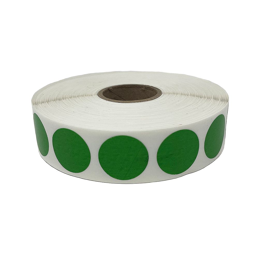 Day Mark Green Solid 2000 Per Roll 75" Day Dot