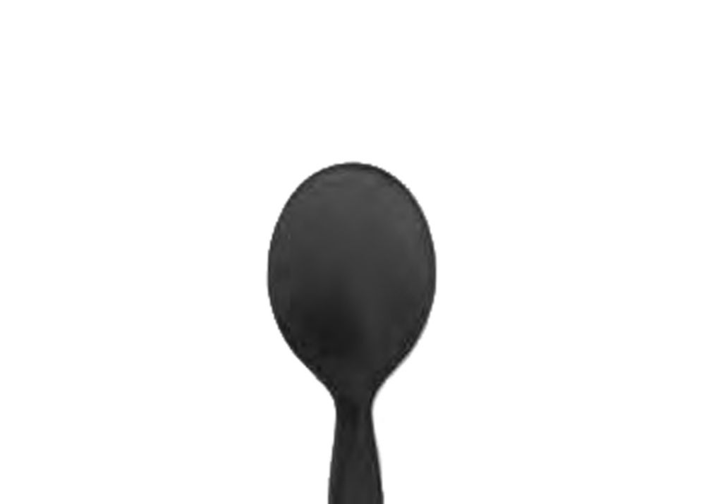 D & W Fine Pack Black Tasting Spoon